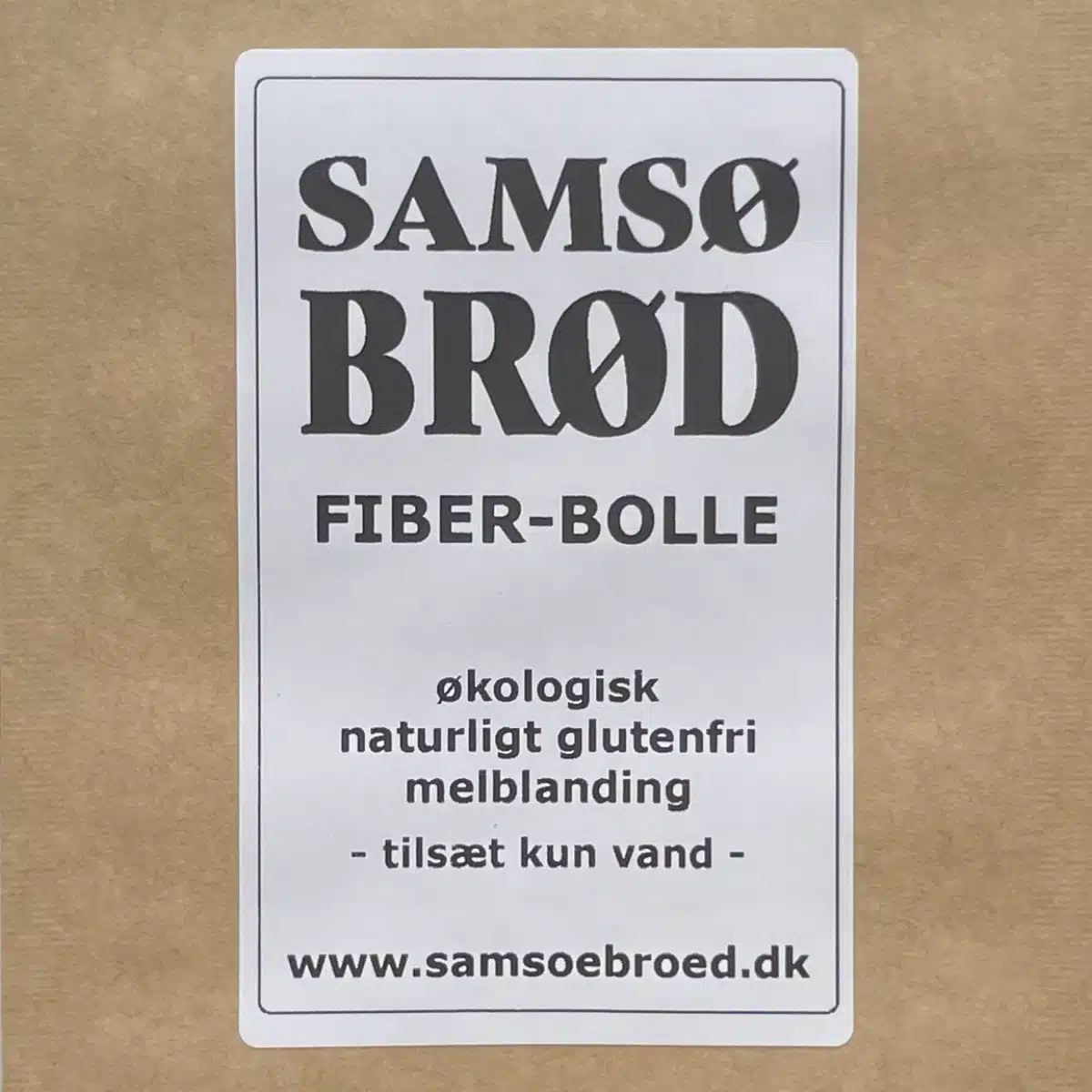 økologisk og naturligt glutenfri Fiber-Bolle fra Samsø Brød