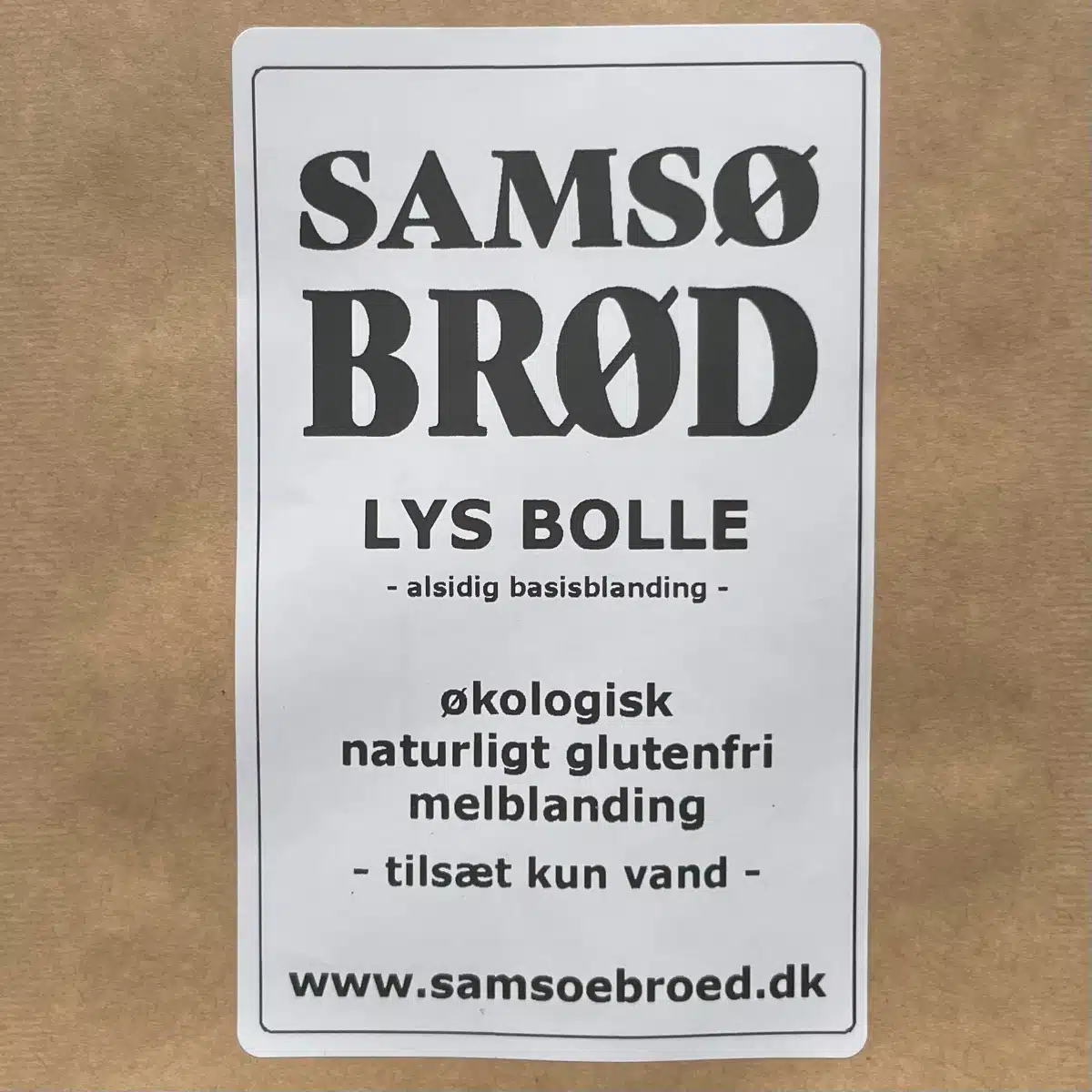 Samsø Brøds Lyse Bolle økologisk og naturligt glutenfri