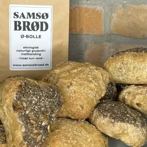 Økologisk glutenfri melblanding Ø-Boller fra Samsø Brød