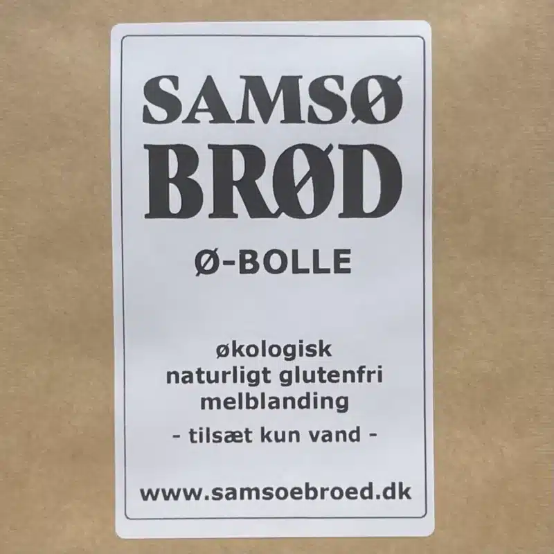 Økologisk glutenfri melblanding Ø-Boller fra Samsø Brød