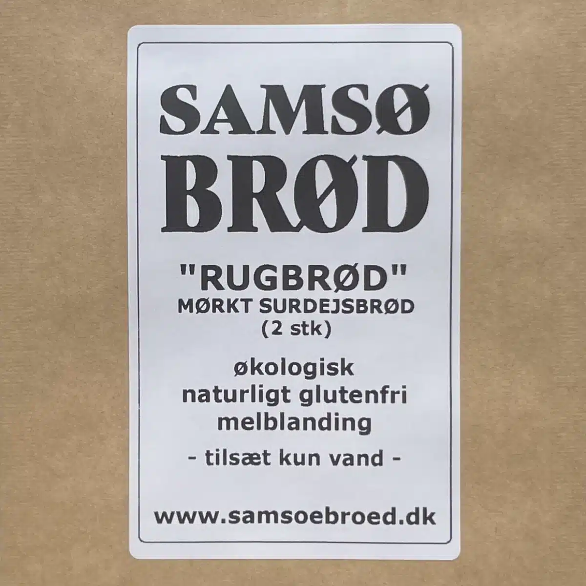 Økologisk glutenfri melblanding Rugbrød fra Samsø Brød